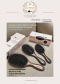 Genamaze Boar Bristal Brush Sandle wood oval shape SET 3 [Mini / S / L]