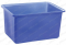 Plastic Box ถังพลาสติกหล่อผนังชั้นเดียว ทรงเหลี่ยม  พร้อมฝาสีน้ำเงิน 200 ลิตร 