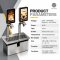 เครื่องจ่ายเครื่องดื่มอัตโนมัติ 2 หัวจ่าย พร้อมหน้าจอ LCD 8 นิ้ว Smart Auto-Beverage Machine