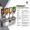 เครื่องจ่ายเครื่องดื่มอัตโนมัติ 4 หัวจ่าย พร้อมหน้าจอ LCD 8 นิ้ว Smart Auto-Beverage Machine
