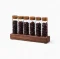 Coffee Bean Storage Tube With Stand หลอดแก้วใส่เมล็ดกาแฟ พร้อมฐานรองไม้ 12 หลอด