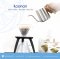 Koonan KN-600M Silver Coffee Wooden hand pot 600 ml