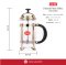 Yami YM5085-French press 350 cc-Gold ด้ามจับสีดำ