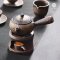 Pottery Teapot Japanese Retro กาน้ำชา ลวดลายผิวเรียบหรูมีเอกลักษณ์ พร้อมที่จับ