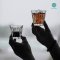 Vertical Grain Glass Cup แก้วกาแฟ Dirty เอสเปรสโซ่ Picolo แก้วชา แก้วค็อกเทล แก้วม็อคเทล