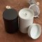 Tin Canister with Airtight Double Lids  กระป๋องโลหะ กระป๋อง ทรงกระบอก ฝาปิดสองชั้น ใส่ ชา กาแฟ