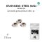 ลูกเหล็กร่อนชา (Stainless Ball) เพื่อให้ผงชาร่อนง่าย ละเอียด ไม่จับเป็นก้อน เซต 3 ชิ้น