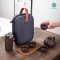 ชุดอุปกรณ์ชงชาจีน Tea kettle set with bag แบบพกพา พร้อมกระเป๋า กาดินเผา พร้อมถ้วย 4 ใบ