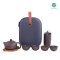 ชุดอุปกรณ์ชงชาจีน Tea kettle set with bag แบบพกพา พร้อมกระเป๋า กาดินเผา พร้อมถ้วย 4 ใบ