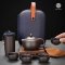 ชุดอุปกรณ์ชงชาจีน Tea kettle set with bag แบบพกพา พร้อมกระเป๋า กาดินเผา พร้อมถ้วย 4 ใบ