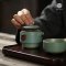 ชุดอุปกรณ์ชงชาจีน Tea kettle set with bag แบบพกพา พร้อมกระเป๋า ถ้วย 2 ใบ
