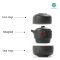 ชุดอุปกรณ์ชงชาจีน Tea kettle set with bag แบบพกพา พร้อมกระเป๋า ถ้วย 2 ใบ