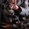 Pottery Teapot Japanese Retro กาน้ำชา ลวดลายผิวเรียบหรูมีเอกลักษณ์ พร้อมที่จับ