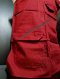 อังสะซิป 3 กระเป๋า (ผ้าซันฟอไรส์)  สีกรักแดง พระพม่า