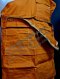 อังสะซิป 30 กระเป๋า (ผ้าซันฟอไรส์)  สีพระราชนิยม