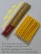 colored candle incense color for birthday yellow