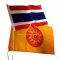 ธงชาติไทย + ธงธรรมจักร (60ซม x 90ซม)