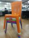 เก้าอี้มีพนักพิง สีส้ม