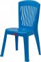เก้าอี้มีพนักพิง สีฟ้า