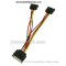 สายต่อเพิ่มความยาวสาย Sata 18 ซม. + เพิ่มหัว 2 หัว