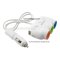 อุปกรณ์แยกช่องเสียบที่จุดบุหรี่เป็น 3 Port แยกสี มีสวิทช์ + USB 2 Port (3.1A)