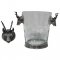 Ice Bucket w/Pewter Handle_Deer / W: 18.5  H: 20.1 cms.