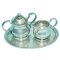 Pewter Creamer & Sugar Set