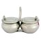 Pewter Sugar & Creamer Pots Set