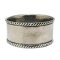 Pewter Round Napkin Ring w/Rope Border (Pack of 4)