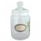 Pop Jar / Pewter Sugar Label / D 13.5  H: 24.6  cms.