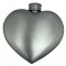 Pewter Hip Flask - Heart Shape Plain