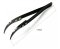 Black Curved Nose Ceramic tip Tweezer