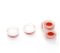 For 2 ml Snap top Vial Dai. 11 mm, Nature open-topped polypropylene cap and Pre-slit White PTFE/Red Silicone septa