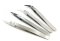 White Straight Nose Angle Ceramic tip Tweezer