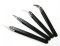 White Straight Nose Angle Ceramic tip Tweezer