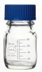 100 ml clear reagent bottle with scale and blue cap(copy)