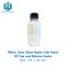 100 ml Clear screw top bottle with scale and PP black solid cap/PTFE Silicone septa