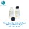 100 ml Clear screw top bottle with scale and PP black solid cap/PTFE Silicone septa