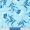 Andover Fabrics  Perfect Union Fern on Texture Blue