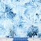 Timeless Treasures Fabrics Winter Hike Icy Fallen Leaf Collage Blue
