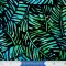 Wilmington Batiks Off Tropical Navy Green Palm Frond