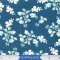 Wilmington Prints  Sapphire Blossoms Navy Medium Floral