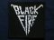BLACK FIRE'Logo' Woven Patch,