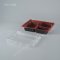 กล่องอาหาร 3 ช่อง PP ดำแดง + ฝา PET (950 ml)