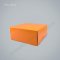 กล่องเค้ก กระดาษ 20.5x20.5x8.5cm สีส้ม (1 ปอนด์)
