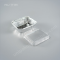 ถาดฟอยล์ สี่เหลี่ยมผืนผ้า-L - ไซส์ใหญ่ 4.2x5.2x4cm Silver (Large Rectangle Foil Tray) (SS) 4006 +ฝา