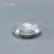 ถาดฟอยล์ กลม-M - ไซส์กลาง 4.5x11x8.5cm Silver + ฝา (Medium Round Foil Tray) NO.3206