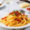 Spaghetti Garlic Bacon Chili