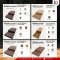 พื้น WPC แบบ Outdoor  พื้นไม้เทียม แบบตัน รุ่น Elegant Series GW008-3D-C10