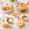 พิมพ์เค้กปล่องเทฟล่อน Bundt ทรงดอกไม้ (ปล่องถอดได้)